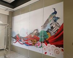 三山畫(huà)活動(dòng)屏風(fēng)